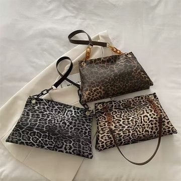 Leopard Print Shoulder Bag