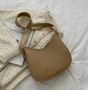 Minimalist Crescent Shoulder Bag
