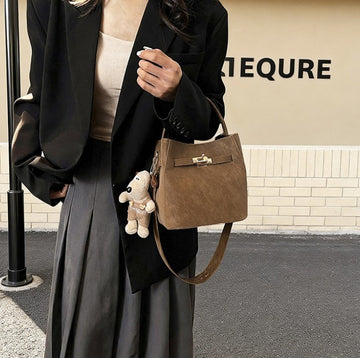 Luxury Mini Bucket Tote Bag